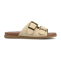 Journee Collection Womens Cosette Adjustable Strap Flat Sandals