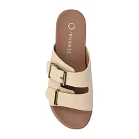 Journee Collection Womens Cosette Adjustable Strap Flat Sandals