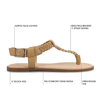 Journee Collection Womens Genevive Flat Sandals