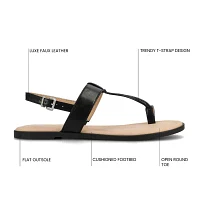 Journee Collection Womens Gerra Flat Sandals