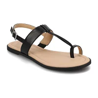 Journee Collection Womens Gerra Flat Sandals