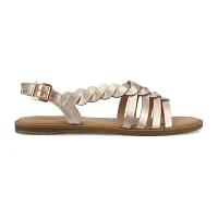 Journee Collection Womens Solay Flat Sandals