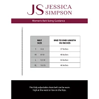 JS Jessica Simpson Jeweled Chain Womens Belt