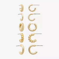 Mixit Womens Hypoallergenic 5 Pair Earring Set