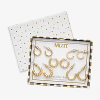 Mixit Womens Hypoallergenic 5 Pair Earring Set