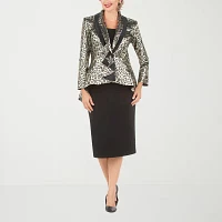 Giovanna Collection 2-pc. Animal Skirt Suit