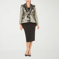 Giovanna Collection 2-pc. Animal Skirt Suit