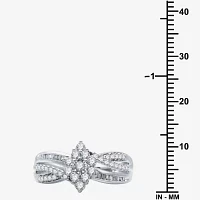 (H-I / I1) Womens 1/2 CT. T.W. Lab Grown White Diamond 10K Gold Cocktail Ring