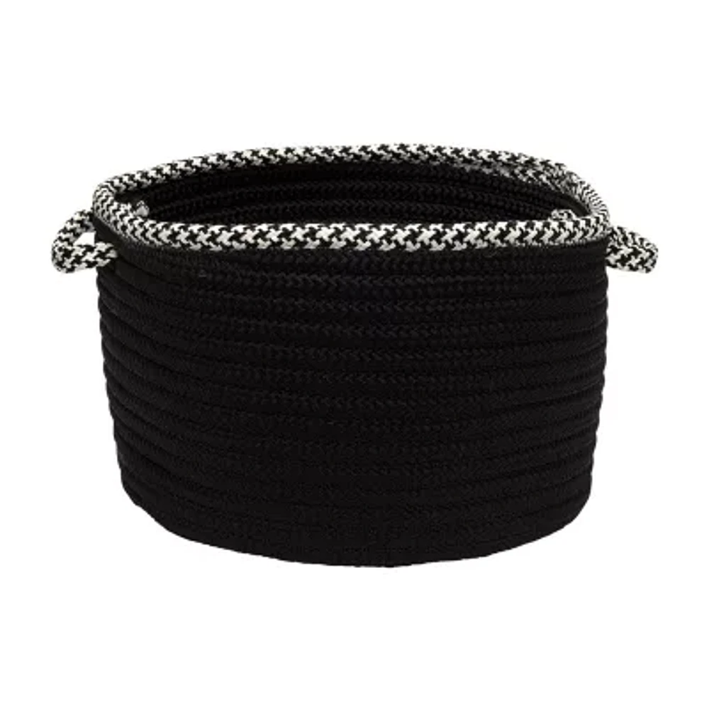 Colonial Mills 18x12in Houndstooth Bright Edge Round Basket