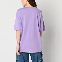 Juniors Chuck E. Cheese'S Oversized Tee Womens Crew Neck Short Sleeve Graphic T-Shirt