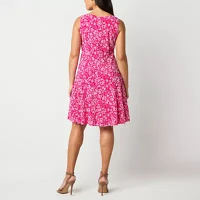 Perceptions Womens Floral Jacket Dress