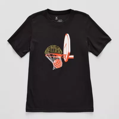 Xersion Little & Big Boys Performance Crew Neck Short Sleeve Graphic T-Shirt