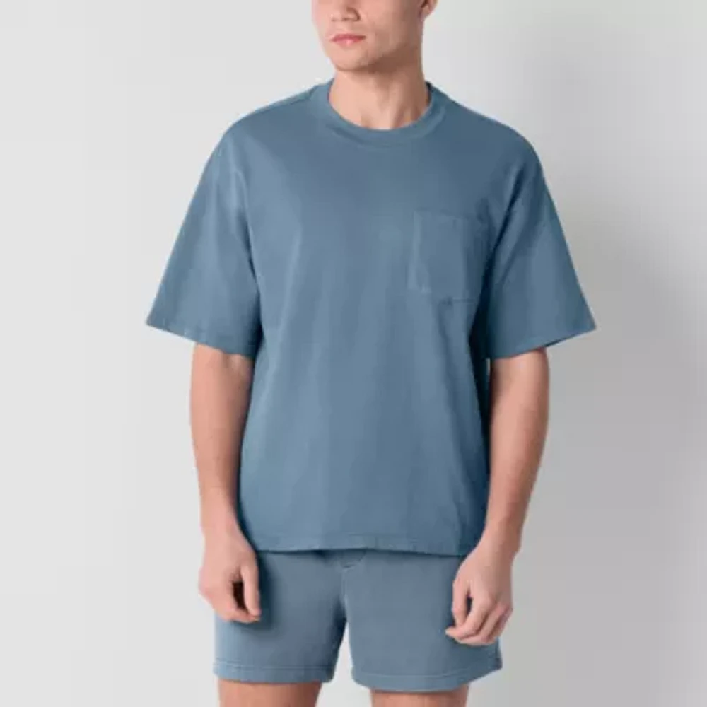 Arizona Mens Short Sleeve Boxy Fit Pocket T-Shirt