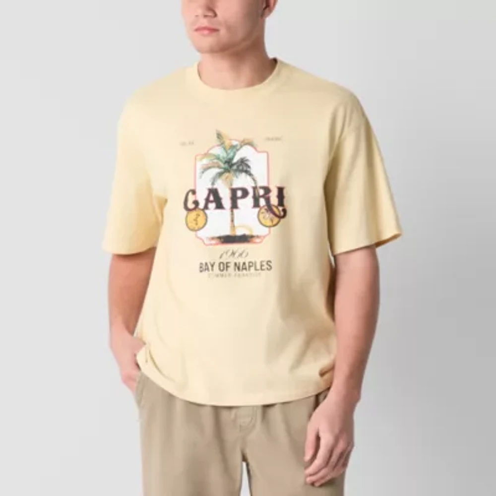 Arizona Mens Short Sleeve Boxy Fit Graphic T-Shirt