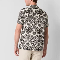 J. Ferrar Mens Short Sleeve Camp Shirt