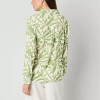 by&by Juniors Womens Long Sleeve Regular Fit Button-Down Shirt