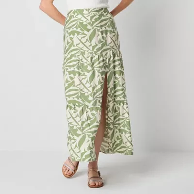 by&by Womens Mid Rise Maxi Skirt - Juniors