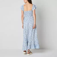 Arizona Womens Floral Maxi Dress Juniors