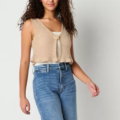 Arizona Womens Sweater Vest Juniors