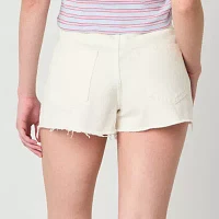 Arizona Womens High Rise Denim Short-Juniors