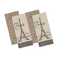 Design Imports Pairs 4-pc. Dish Towel Set