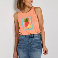 St. John's Bay Womens Scoop Neck Sleeveless Tank Top