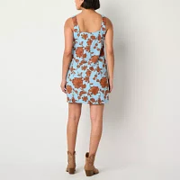 a.n.a Womens Sleeveless Floral A-Line Dress