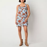 a.n.a Womens Sleeveless Floral A-Line Dress