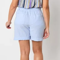 Liz Claiborne Womens Mid Rise Pull-On Short