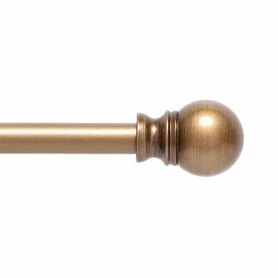 Kenney Davenport Petite Ball 1/2 Adjustable Curtain Rod