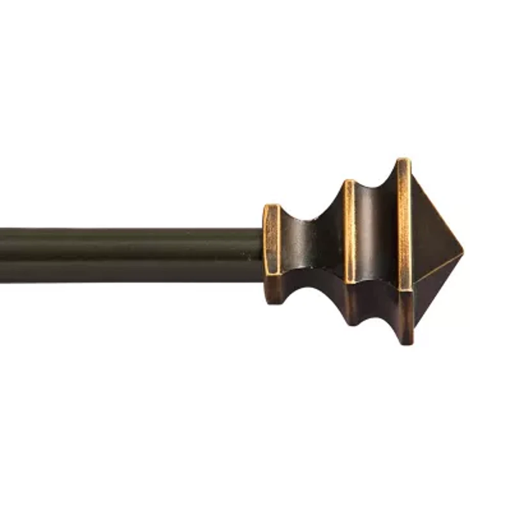 Kenney Arts & Crafts Petite Square 1/2 Adjustable Curtain Rod