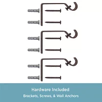 Kenney Arts & Crafts Petite Square 1/2 Adjustable Curtain Rod
