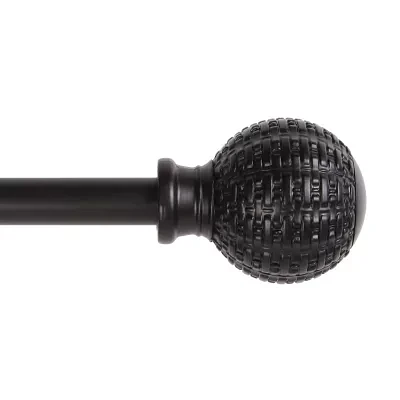 Kenney Woven Ball 5/8 Adjustable Curtain Rod