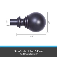 Kenney Carlin 5/8 Adjustable Curtain Rod