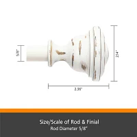 Kenney Belle 5/8 IN Adjustable Curtain Rod