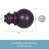 Kenney Bryce 3/4 IN Adjustable Curtain Rod