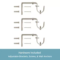 Kenney Nadia 1 IN Adjustable Curtain Rod