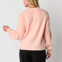 Liz Claiborne Womens V Neck Long Sleeve Cardigan