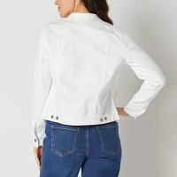 Liz Claiborne Denim Jacket Lightweight Womens