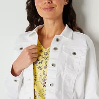 Liz Claiborne Denim Jacket Lightweight Womens