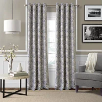 Elrene Home Fashions Julianne Paisley Energy Saving Blackout Grommet Top Single Curtain Panel