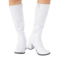 Womens White Gogo Boots Costume Footwear