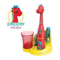 Brusheez Kid's Electric Toothbrush Set - Pepper the Dinosaur