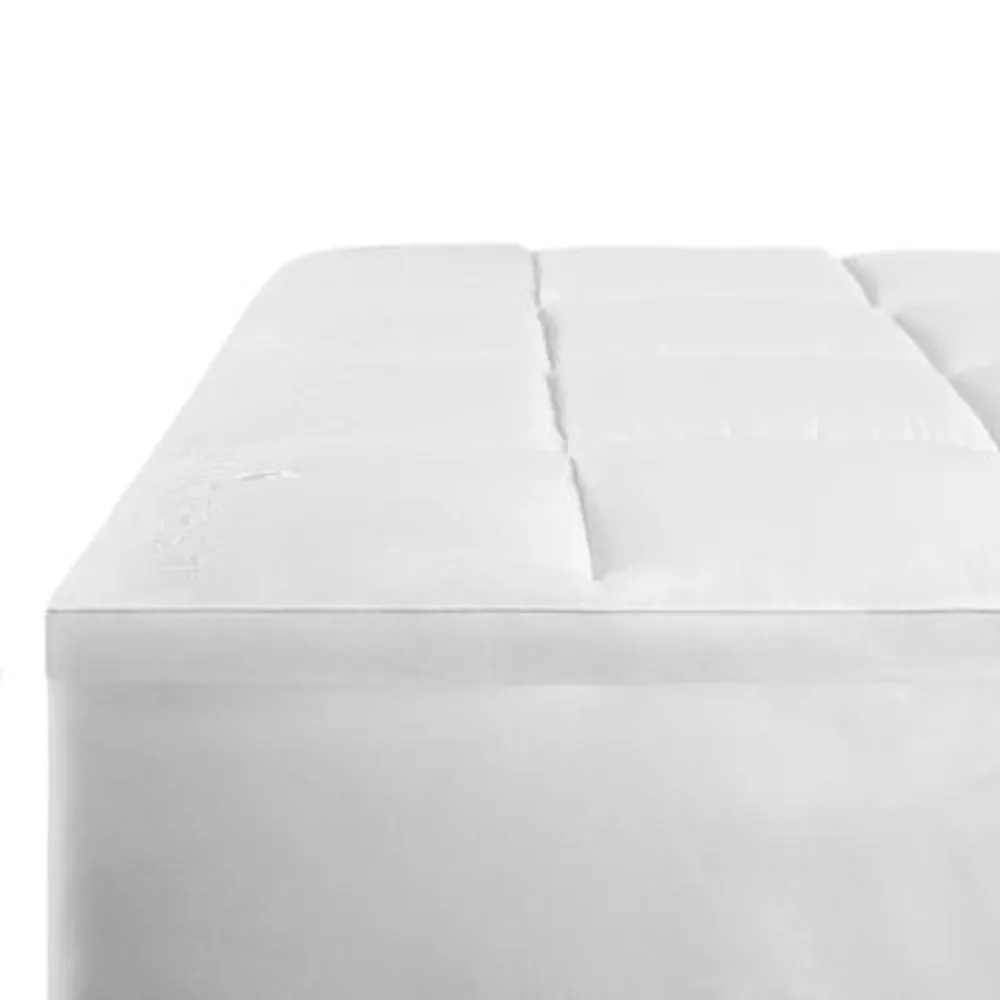 Fieldcrest Luxury Sateen Pillow Top Antimicrobial Treated Mattress Pad