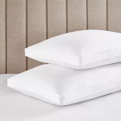 Fieldcrest Luxury Sateen Firm Density Antimicrobial Treated Down Alternative Pillow