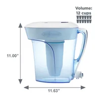 ZeroWater 12 Cup Ready Pour Water Filter Pitcher