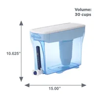 ZeroWater 30 Cup Ready Pour Water Filter Pitcher