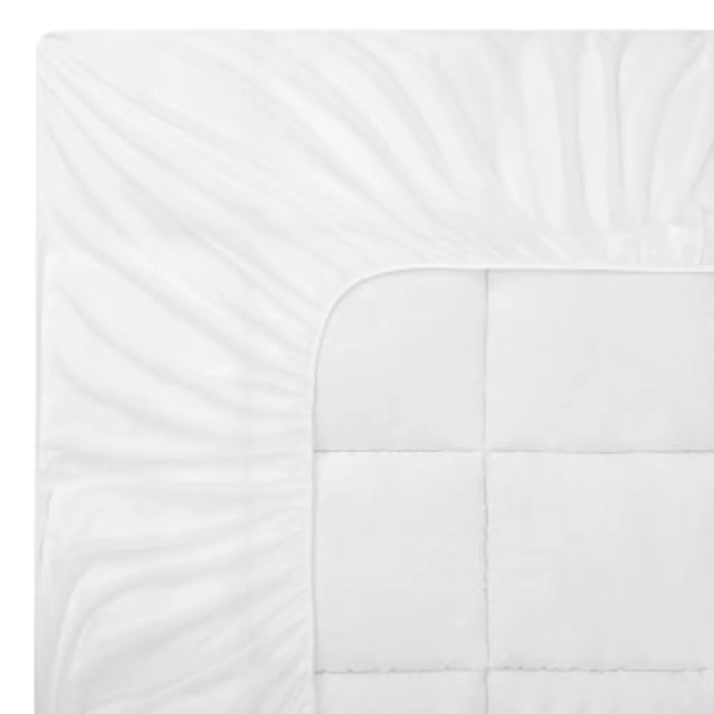 Fieldcrest Luxury Sateen Pillow Top Antimicrobial Treated Mattress Pad