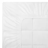 Fieldcrest Luxury Sateen Pillow Top Antimicrobial Treated Mattress Pad