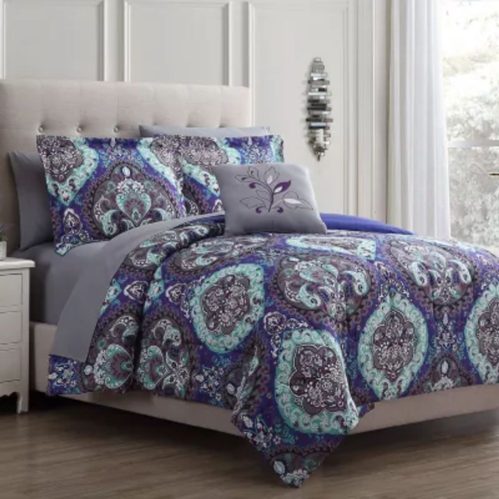 Modern Threads Cathedral Reversible Complete Bedding Set with Sheets